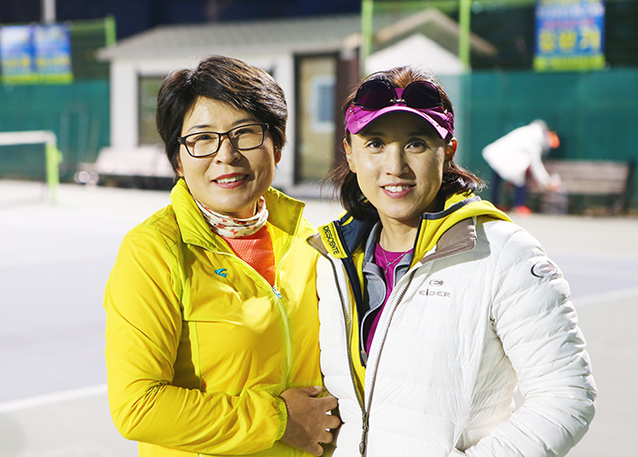 안성자, 유선미 페어. 1번시드인 김선영, 이윤희 페어를 누르고 결승에 올랐다.