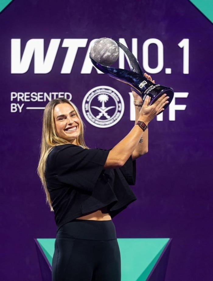 2025 시즌 연말랭킹 1위 아리나 사발렌카