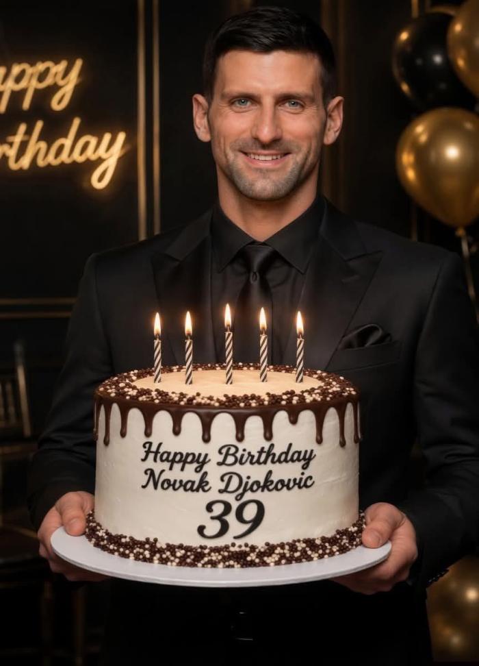노박 조코비치가 일요일 생일을 맞음으로써 이제 39세가 됐다