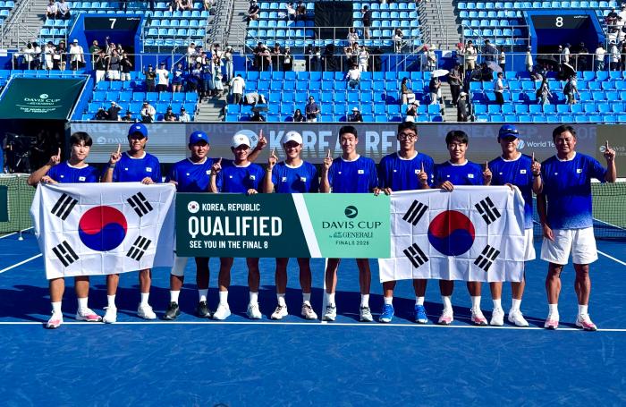  데이비스컵 8강 대진 확정, 대한민국은 ‘3연패 챔피언’ 최강팀과 격돌 기사 이미지